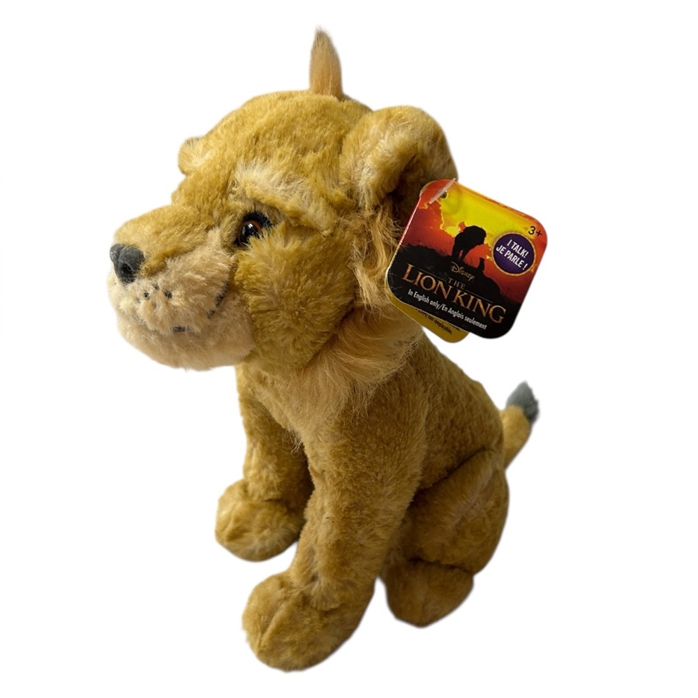 Disney The Lion King Simba Cub Talking Plush Toy Stuffed Animal Friend 8” NOS